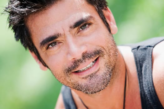 Portrait of a mid adult man smiling