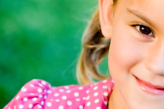 Portrait of a girl smiling