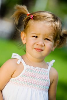 Portrait of a baby girl