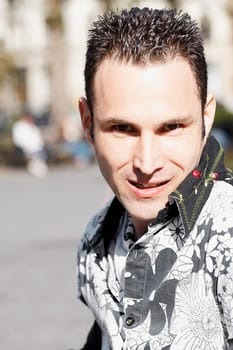 Portrait of a mid adult man smiling