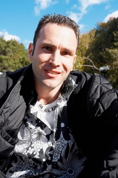 Portrait of a mid adult man smiling