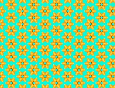Seamless food pattern. Whole yellow prickly pears cactus fruits on colourful background. From above