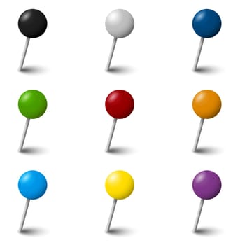 Collection of coloured marking accessories - marking needle