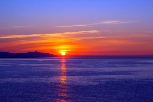 Beautiful sunrise in Andalusia, Spain