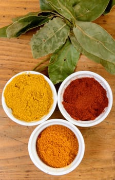 assortment of Indian spices