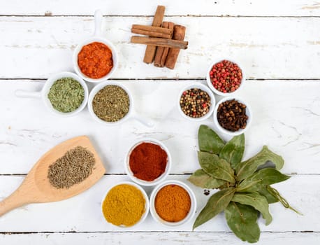 assortment of Indian spices