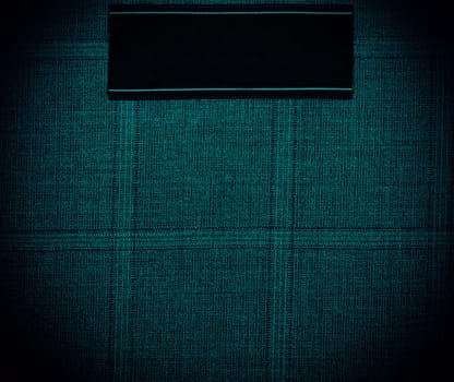 dark blue background of textile texture. close up