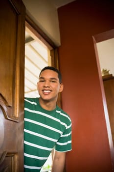 Portrait of a young man smiling
