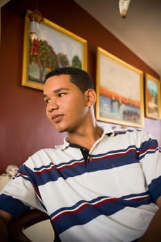 Close-up of a young man