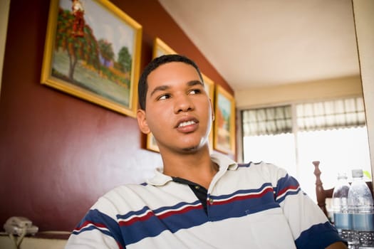 Close-up of a young man