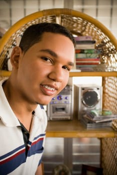 Portrait of a young man smiling