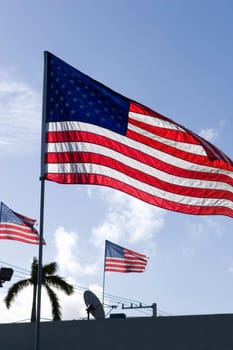 Close-up of an American flag