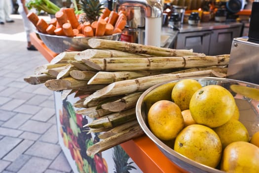 Fruit stand in market