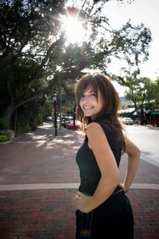 Young woman wearing exercise clothing