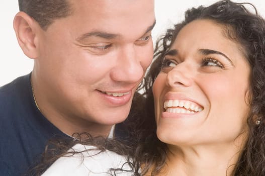 Portrait of young couple in love