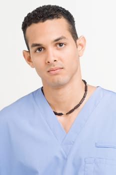 Portrait of young male nurse