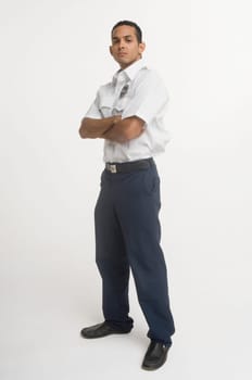 Portrait of security guard