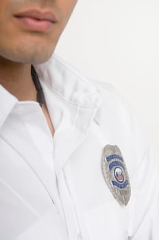 Portrait of security guard