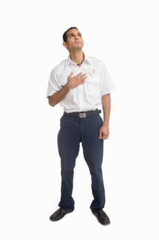 Portrait of security guard