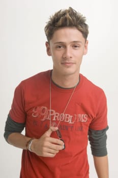 Portrait of young man