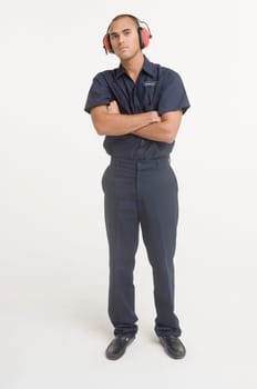 Portrait of airport ground traffic controller