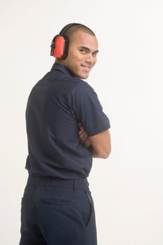 Portrait of airport ground traffic controller