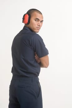 Portrait of airport ground traffic controller