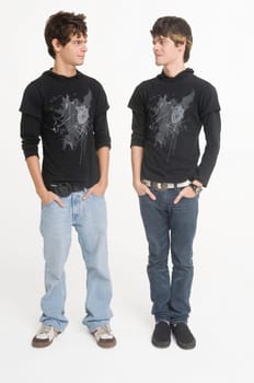 Portrait of twins