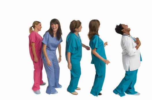 Group portrait of doctors and nurses