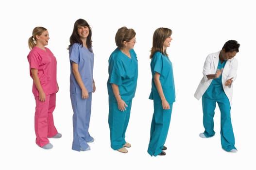 Group portrait of doctors and nurses