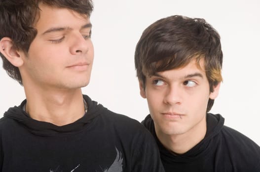 Portrait of twins