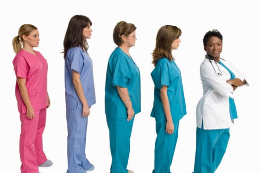 Group portrait of doctors and nurses