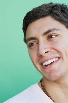 Young man smiling