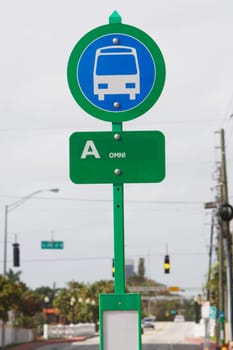 Bus sign in Miami