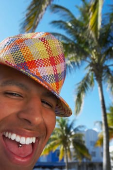 Portrait of a young man smiling