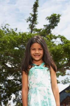 Portrait of a girl smiling
