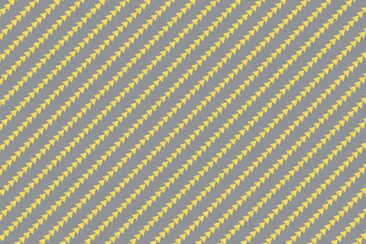 Illuminating yellow arrow pattern on ultimate gray colour, abstract background