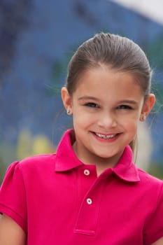 Portrait of a girl smiling
