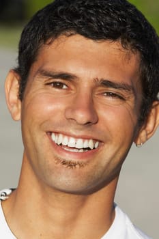 Portrait of a young man smiling