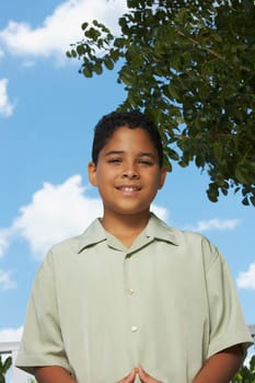 Portrait of a boy smiling