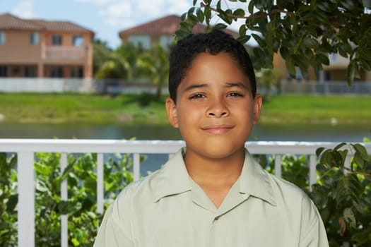 Portrait of a boy smiling