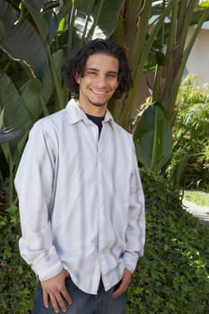 Portrait of a young man smiling