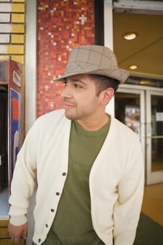 Close-up of a young man waiting