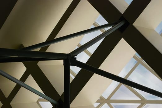 Low angle view of a construction frame