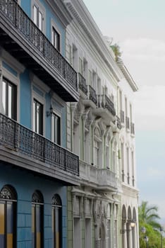 Closed windows of buildings