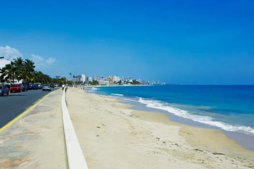 Road along the beach, San Juan, Puerto Rico