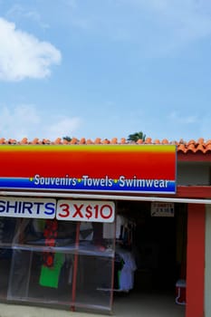 Clothing store on the beach, Luquillo Beach, Puerto Rico