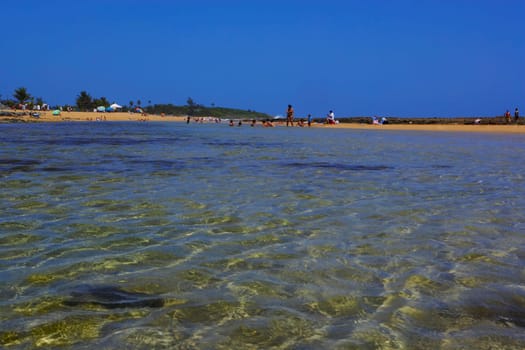 Group of people on the beach, Pinones Beach, Puerto Rico