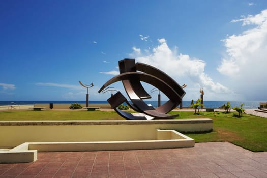 Stone monument in a hotel, Condado Plaza Hotel and Casino, San Juan, Puerto Rico