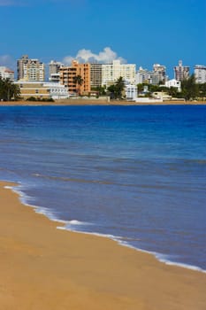 Buildings at the waterfront, Condado Beach, San Juan, Puerto Rico
